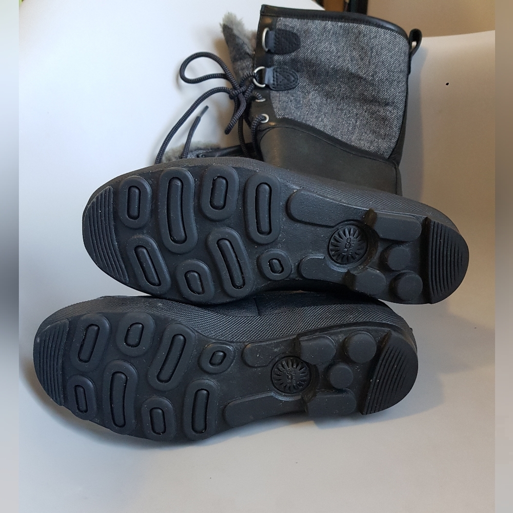 Ugg shearling waterproof tall leather boots - Picture 3 of 13